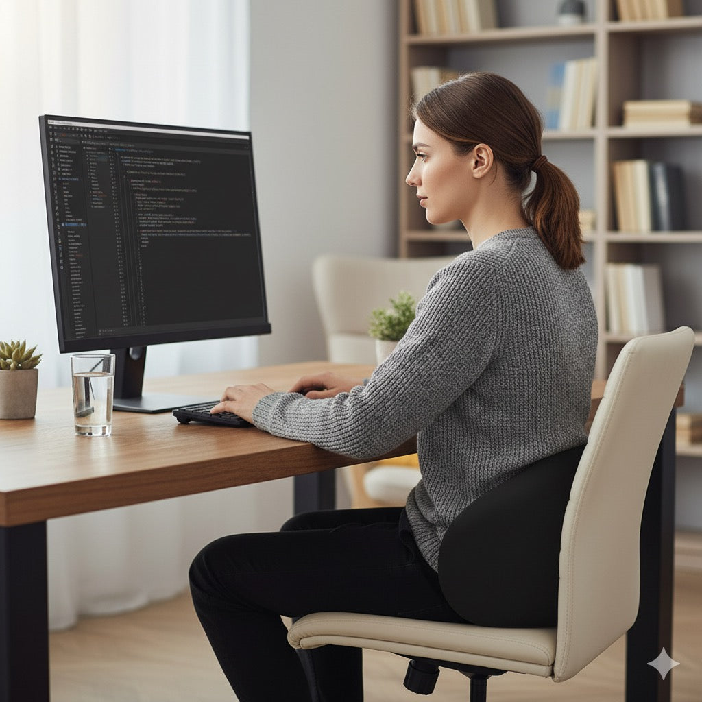 Coussin lombaire à mémoire de forme – HeWeGo Sleep™ | Soulagez vos douleurs lombaires naturellement